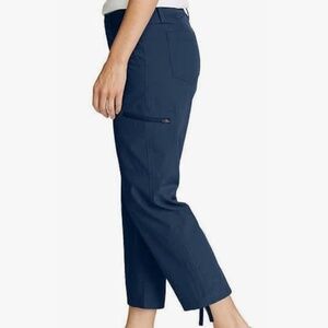 Eddie Bauer Ripstop Crop Pant Size 8 Medium Indigo